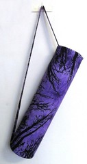 Indian Blue Tie Dye Forest Yoga Mat Carrier Bag Mandala Large Shoulder Strap