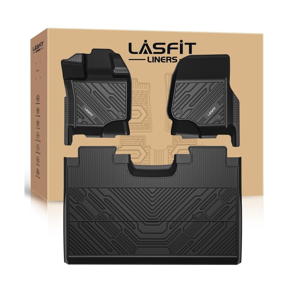 LASFIT Floor Mats for Ford F-150 2015-2026 | F150 Lightning 2022-2025 SuperCr…