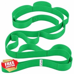 TECEUM Stretching Strap Green 10 Loops