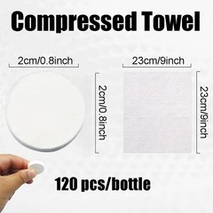 icepac 120 Pcs Compressed Towels, Camping, Disposable Face Compressed Towels,…