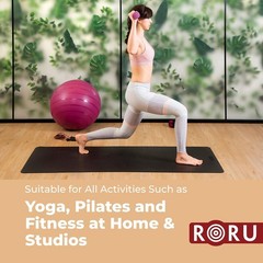 RORU Concept Sun Series Yoga Mat Thick Non Slip, Large and Wide 83 x 28 inch, Ru