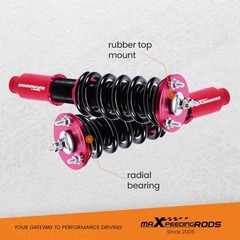 Coilovers for Honda Accord 1990-1997 DX/EX/LX CB7 CD5 CD7, for Acura CL Red