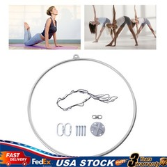 3ft Steel Pipe Aerial Hoop Gyms Dance Studio Lifting Ring Single Point Yoga Hoop