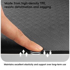 Extra Wide Yoga Mat 72″ x 32″, 11mm Non Slip TPE Exercise Mat with Carrying S…