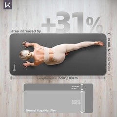 KEEP Extra Thick NBR Yoga Mat for Women & Men, 10Mm Thick, 72”X32” Large Exercis