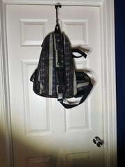 AURORAE Cross Body Sling Backpack Multicolored Geometric Yoga Gym Bag No Mat