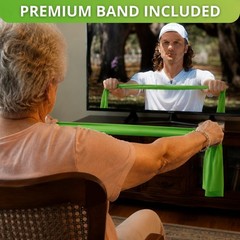 Chair Workout DVD for Seniors 55+ with Resistance Band Included – Easy Low…