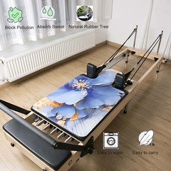 Echome Pilates Reformer Mat Towel with Shoulders, Pilates Reformer Cover with…