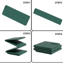 Foldable Yoga Mat 75″ x 31″, 6mm Thick TPE Grip Exercise Mat for Home, Travel…