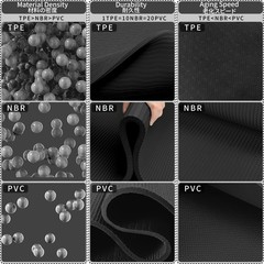 72×24 In 6mm Thick Foldable Travel TPE Yoga Exercise Pilates Mat With Bag