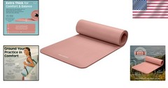 Solana 1/2″ Thick Non-Slip Yoga Mat with Strap – Perfect for All Fitness Levels