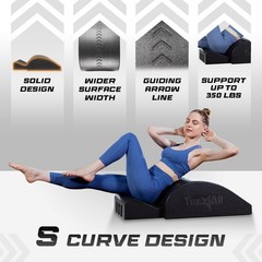Yes4All Pilates Spine Corrector Pilates Arc 350Lbs Foldable Pilates Massage Bed