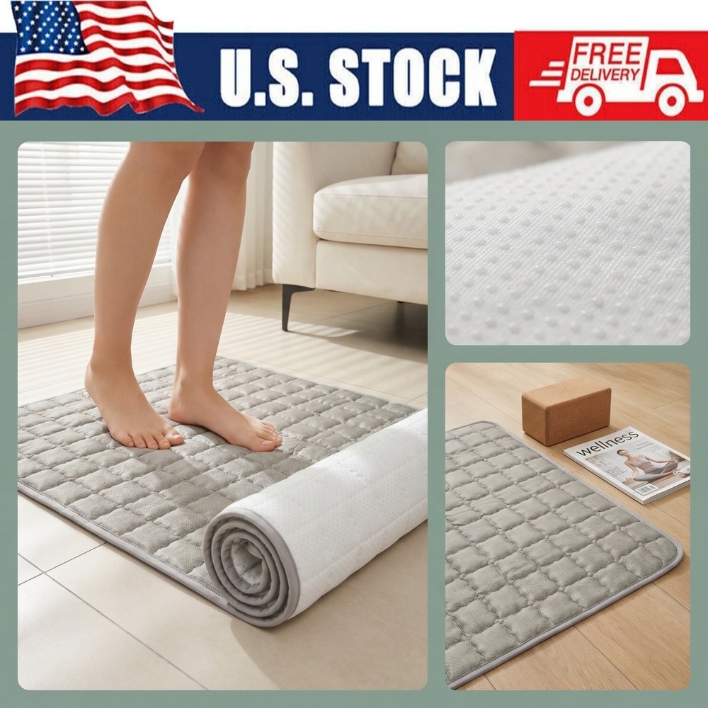 50x70cm Silver Therapy Pad Non-Slip Backing Comfortable Fast Sleep EMF Protect
