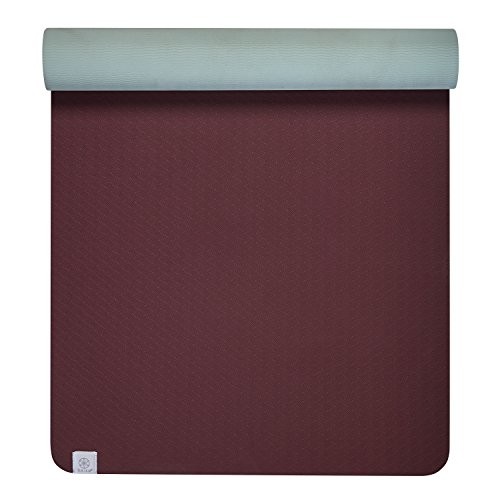 GAIAM YOGA MAT PERFORMANCE TPE EXERCISE MAT – SANGRIA/LAGOON