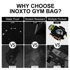 INOXTO Small Sports Gym Bag，Travel Duffel Bag with Dry Wet Pocket and Sho