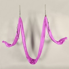 6.7 Yards Aerial Silks Yoga Swing Set Hammock Kit w/ Hardware For Gravity Flying
