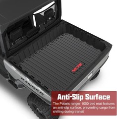 Heavy Duty Rear Cargo Mat for Polaris Ranger 1000 XP Crew 2018-2026 Bed Liner