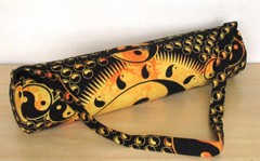 Indian Mandala Yellow Yoga Bag Gym Mat Carrier Bags With Shoulder Strap Throw