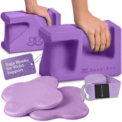PRO Yoga Blocks | Ergonomic Yoga Block 2 Pack for Wrist Comfort and Support |…