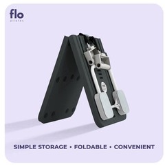Flo Pilates FLO Portable Foldable Reformer Set Purple w/ Resistance Bands