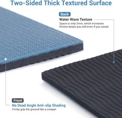 Travel Yoga Mat Foldable | 6Mm Thick Large Pilates Mat Print | Non-Slip High Den