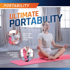 Circuit Fitness by Non-Slip Multi-Purpose Exercise Yoga Mats with Carrying Stra