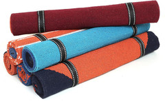 KD Yoga Rug Mat Convert Plastic Yoga Mat to Eco Friendly 100% Cotton Gripping wi
