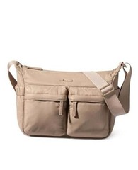 Puffy Crossbody Bags for Women Small Hobo Purse and Messenger 11.5-inch Khaki