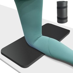Yoga Mat For Knees, 0.8inch Thick Cushion, Home Gym Pilates Workout, Black