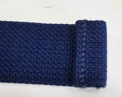 Hugger Mugger D-Ring Yoga Strap 8 Foot Long Blue Cotton EUC