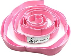 Pink Stretching Strap Yoga Strap with 10 Loops – Perfect for Physical Therapy