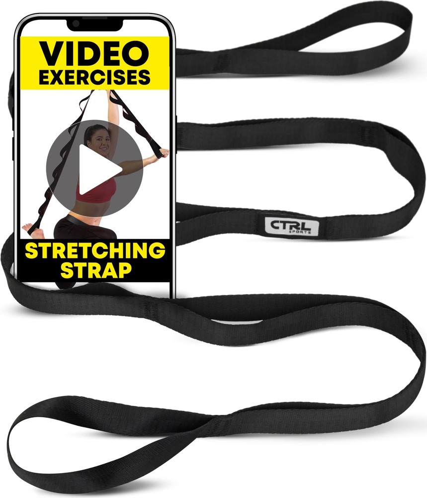 Stretching Strap Non Elastic Yoga Strap with Loops – Stretching Band for Phys…