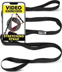 Stretching Strap Non Elastic Yoga Strap with Loops – Stretching Band for Phys…