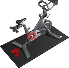 Bike Trainer Mat Compatible with Peloton Bike, for Treadmill & Row, THK 6mm,