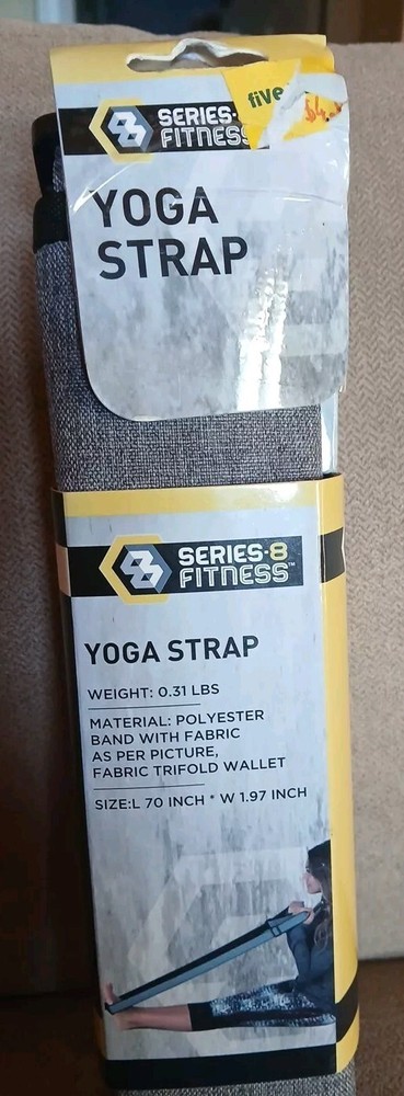 SERIES 8 FITNESS YOGA STRAP WITH TRIFOLD WALLET 70″ LONG 1.97″ WIDE NIP STRETCH