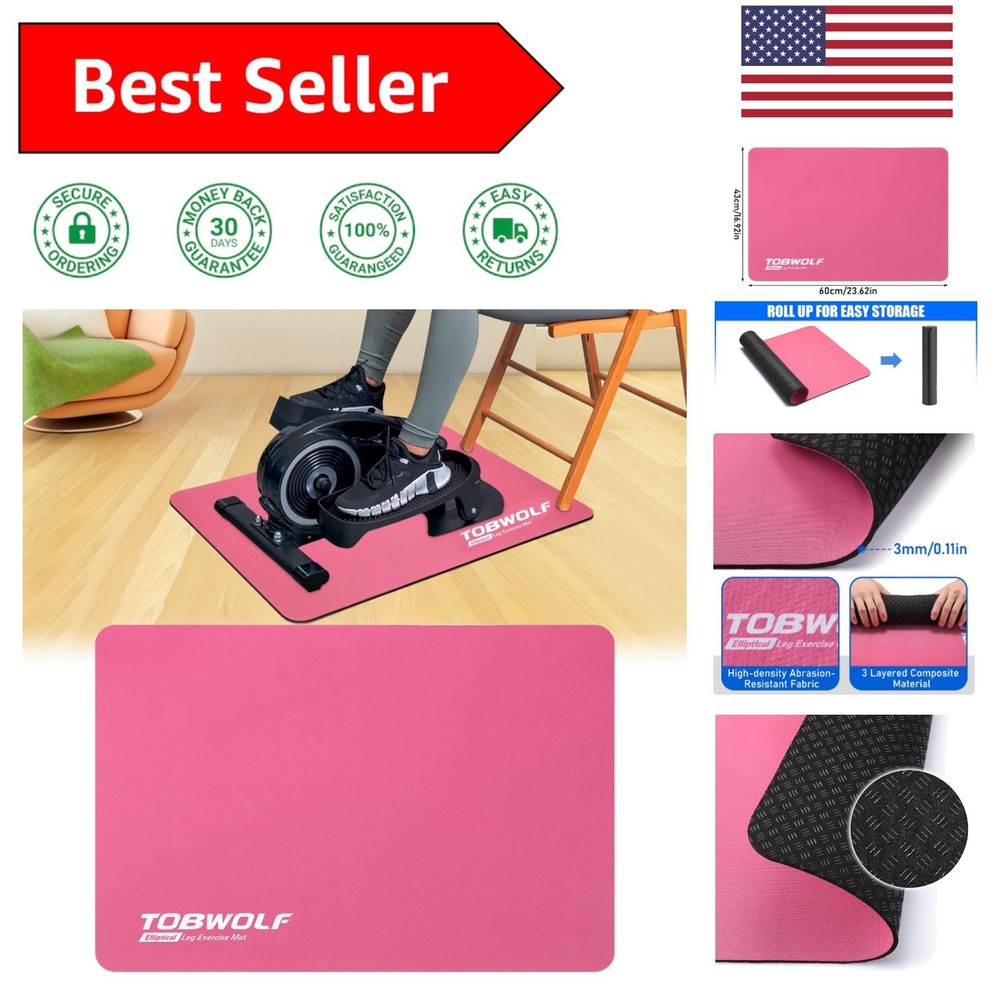 Stability-Enhancing Non-Slip Mat for Electric Seated Foot Pedal Exerciser, 23.6″