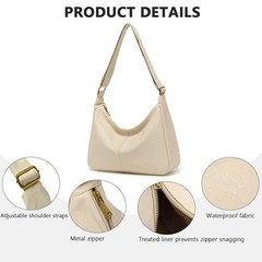 Hobo Bags for Women, Vegan Leather Shoulder Handbag, Ultra Soft Slouchy Tote …
