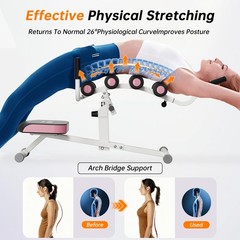 Inversion Table for Back Pain Relief – 350lbs Capacity, Improve Posture and Spin