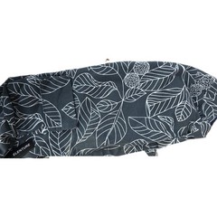 ELENTURE Yoga Mat Bag Black/White Leaf Print Zip Adjustable Shoulder Strap