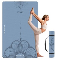 Large Yoga Mat (75.5″x47.6″x0.4″）Extra Wide & Thick 10mm