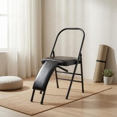 Folding Exercise Chair Foldable Padded Exercise Chair PU Leather