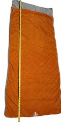 WAYmat Orange & Gray Quilted Yoga Exercise Mat Beach Pool Mat Large Soft