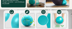Exercise Ball for Yoga, Pilates & Fitness – Stability Ball Equipment for Home