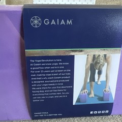 Gaiam Yoga Blocks – 2 Foam Yoga Blocks (Purple)