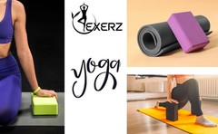 2 PCS Yoga Blocks Gym Exercise Fitness Bricks Pilates Stretch Handstand