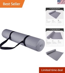 Comfortable 1/4-Inch High-Density Exercise Yoga Mat – Lightweight & Durable