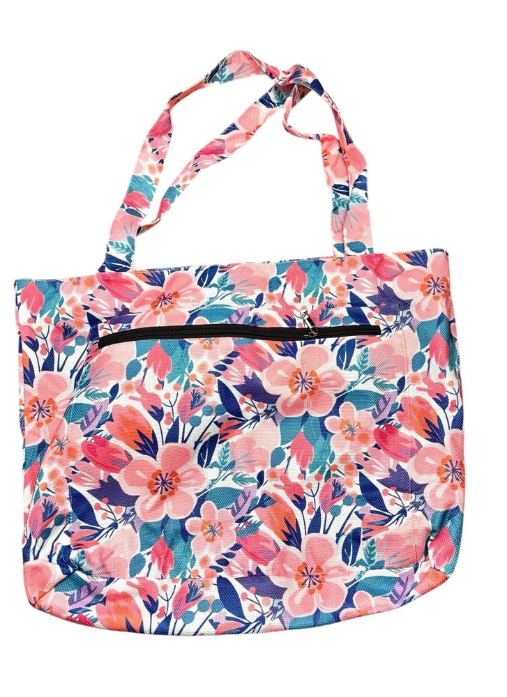 Yoga Mat Bag Large Carryall Tote With Straps Floral