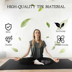 Extra Large Yoga Mat Thick Exercise Mat for Men and Women, Non-Slip, Durable Wor
