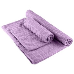 Yoga Mat Towel and Gym Set – 2-Piece Non 72 inches x 24 inches, Violet