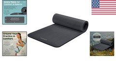 Non-Slip & Easy Care Solana Yoga Mat – 72x24in Thick Foam for Fitness & Pilates
